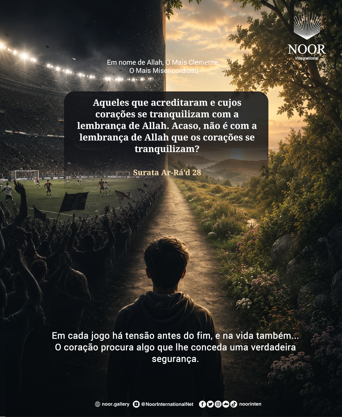 Em cada jogo há tensão antes do fim, e na vida também...