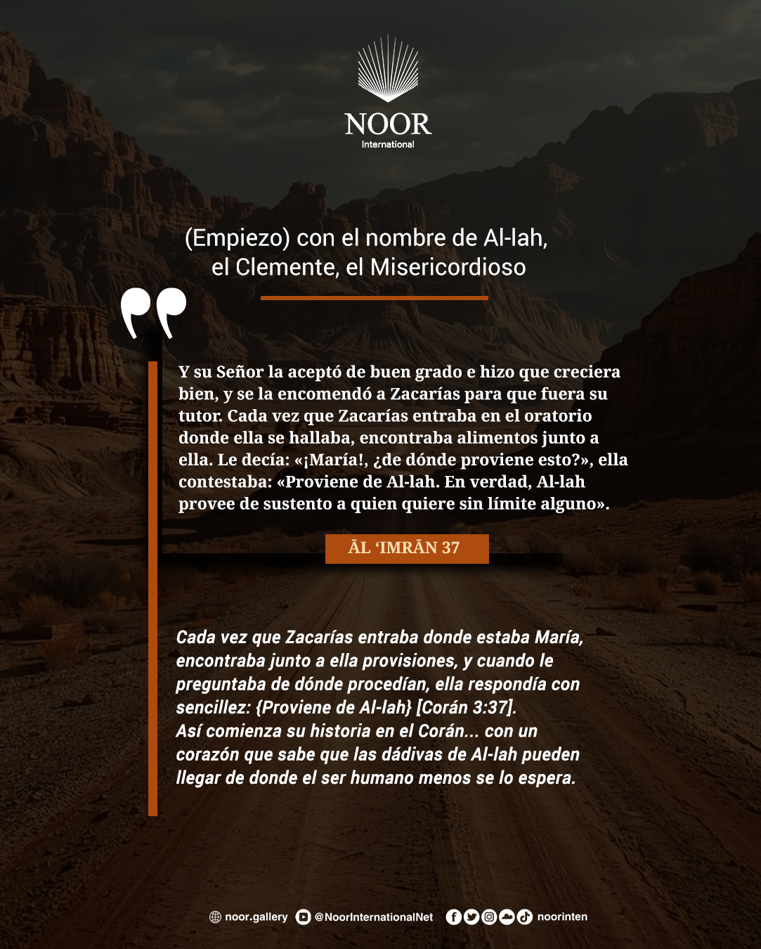 Cada vez que Zacarías entraba donde estaba María, "