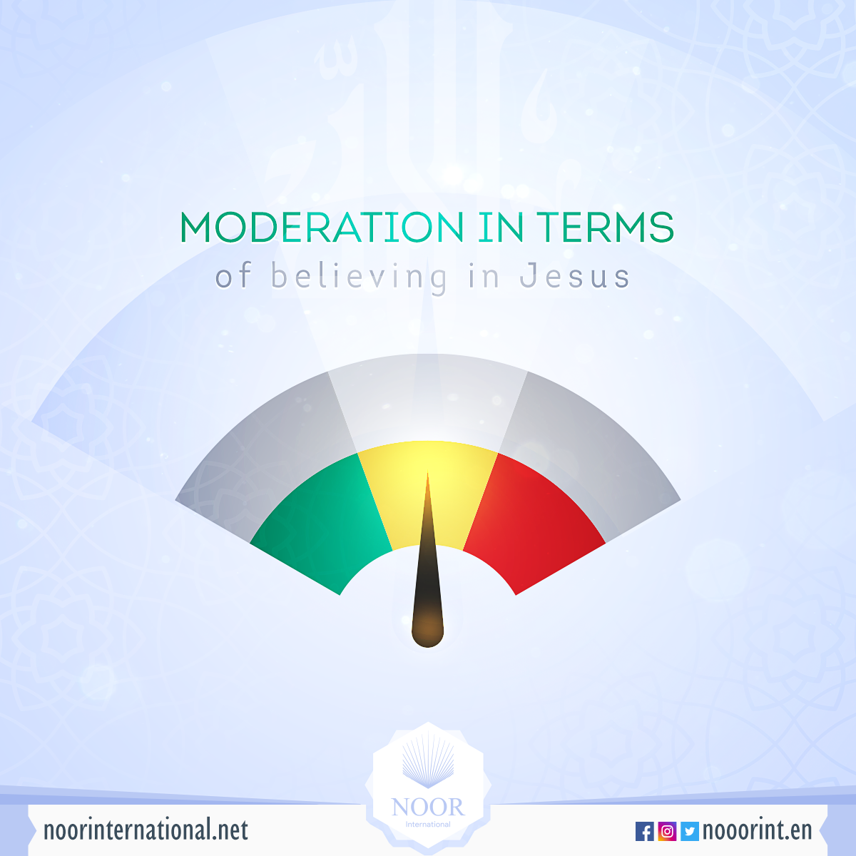 Moderation in terms of believing in the Christ