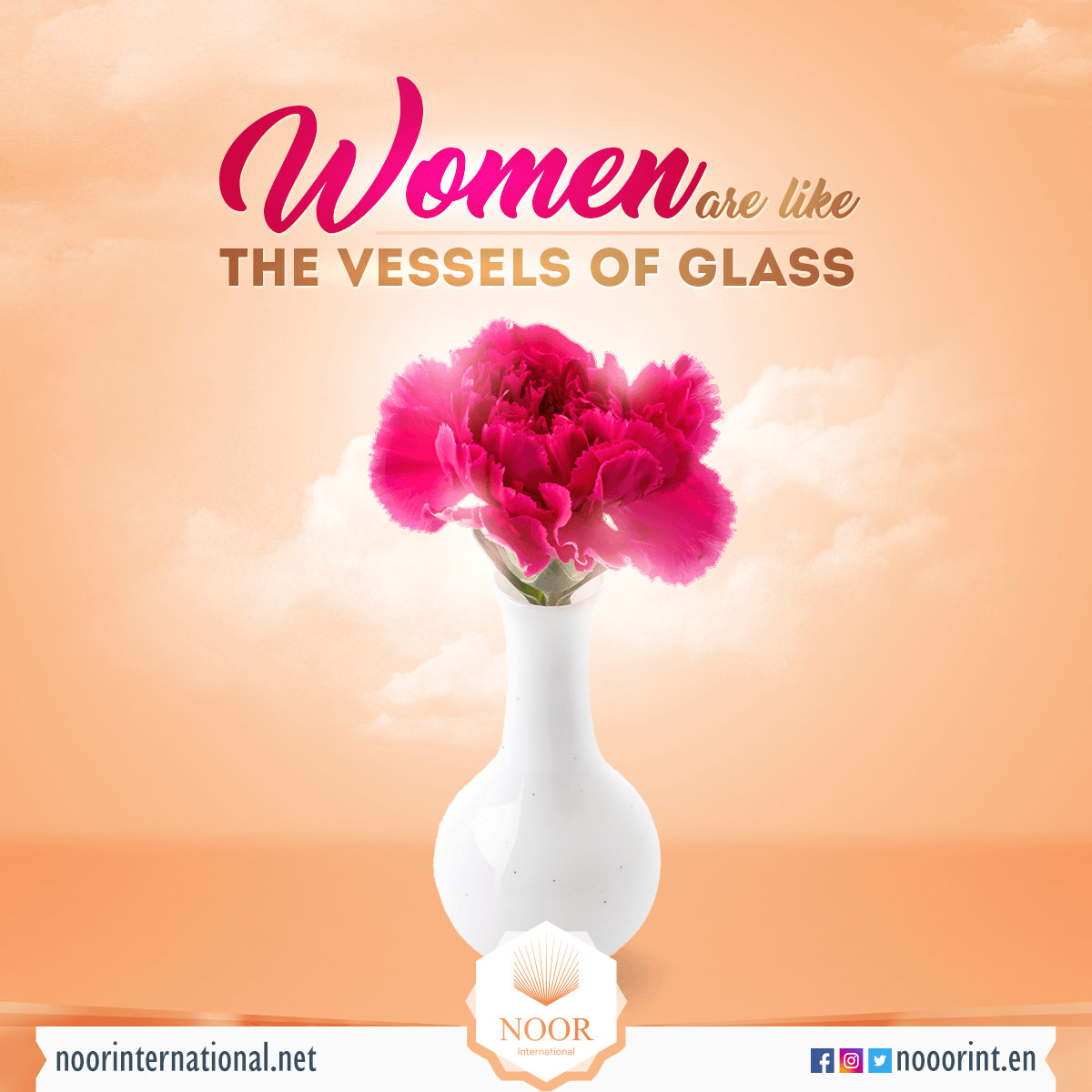 Women are like the vessels of glass