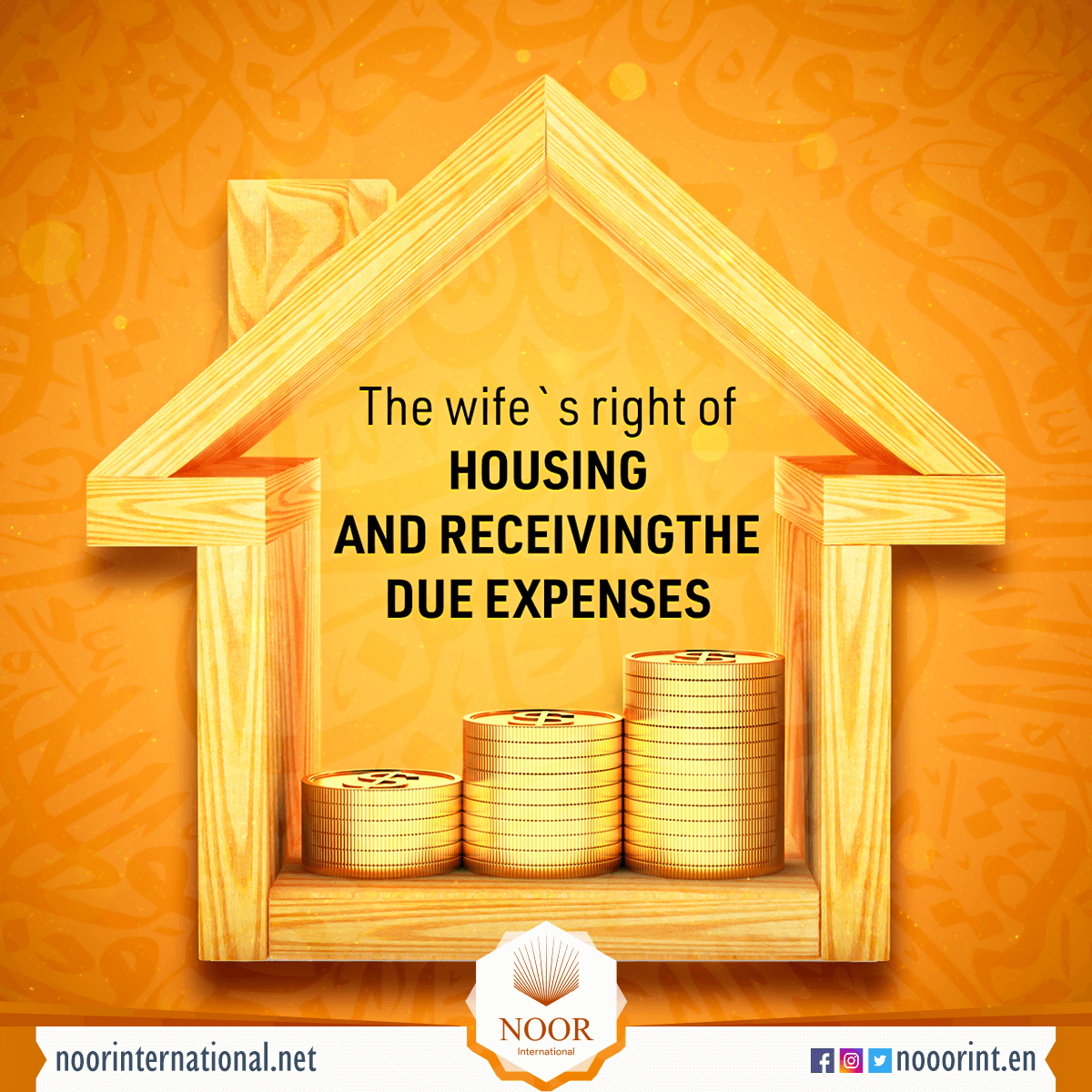 The wife`s right of housing and receiving the due expenses