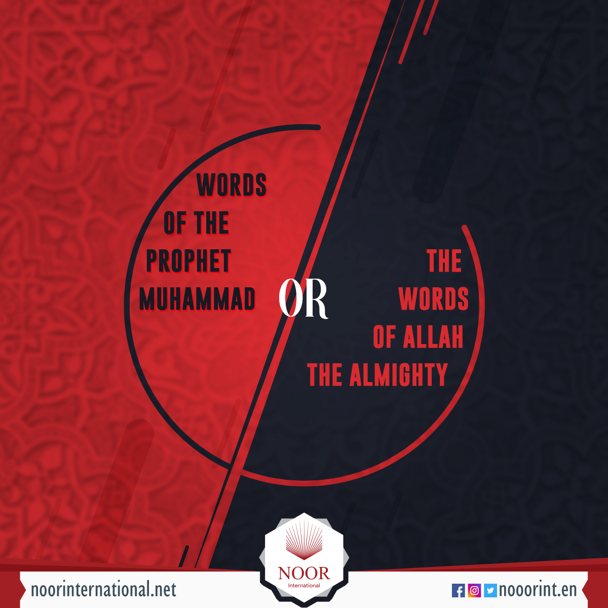 Is the Quran the words of the Prophet Muhammad or the words of Allah the almighty?