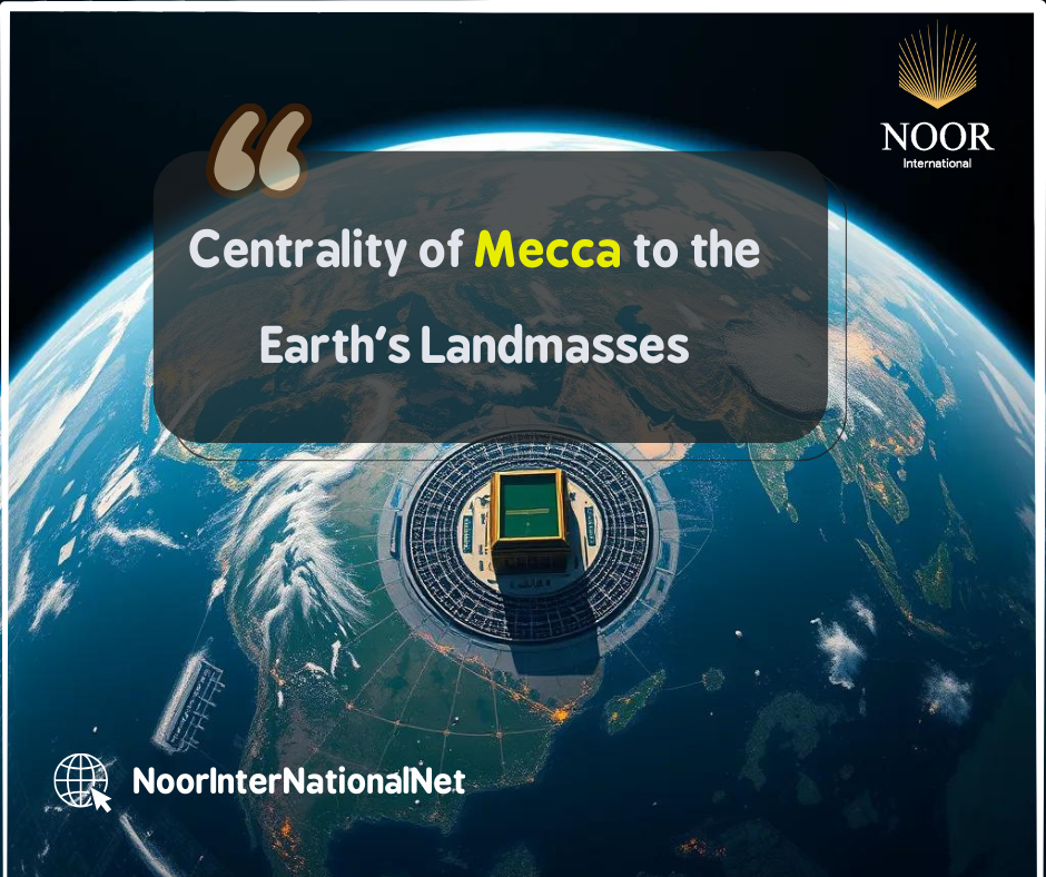 Centrality of Mecca to the Earth's Landmasses