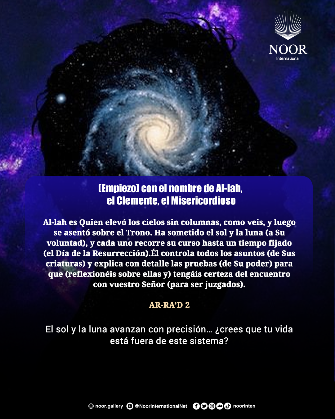 El sol y la luna avanzan con precisión…