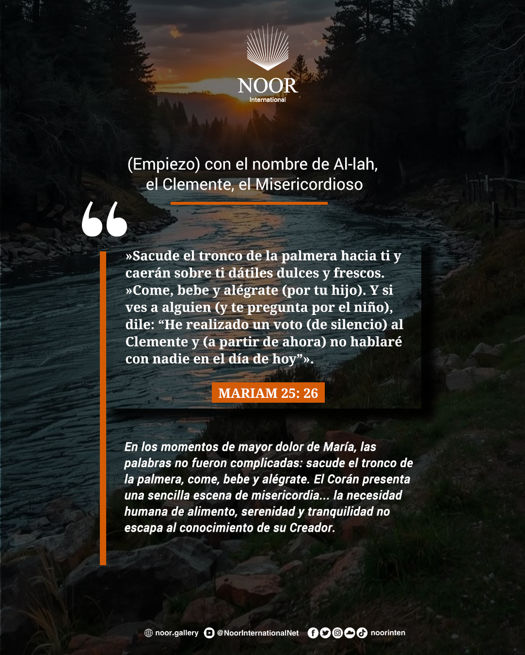 En los momentos de mayor dolor de María,"