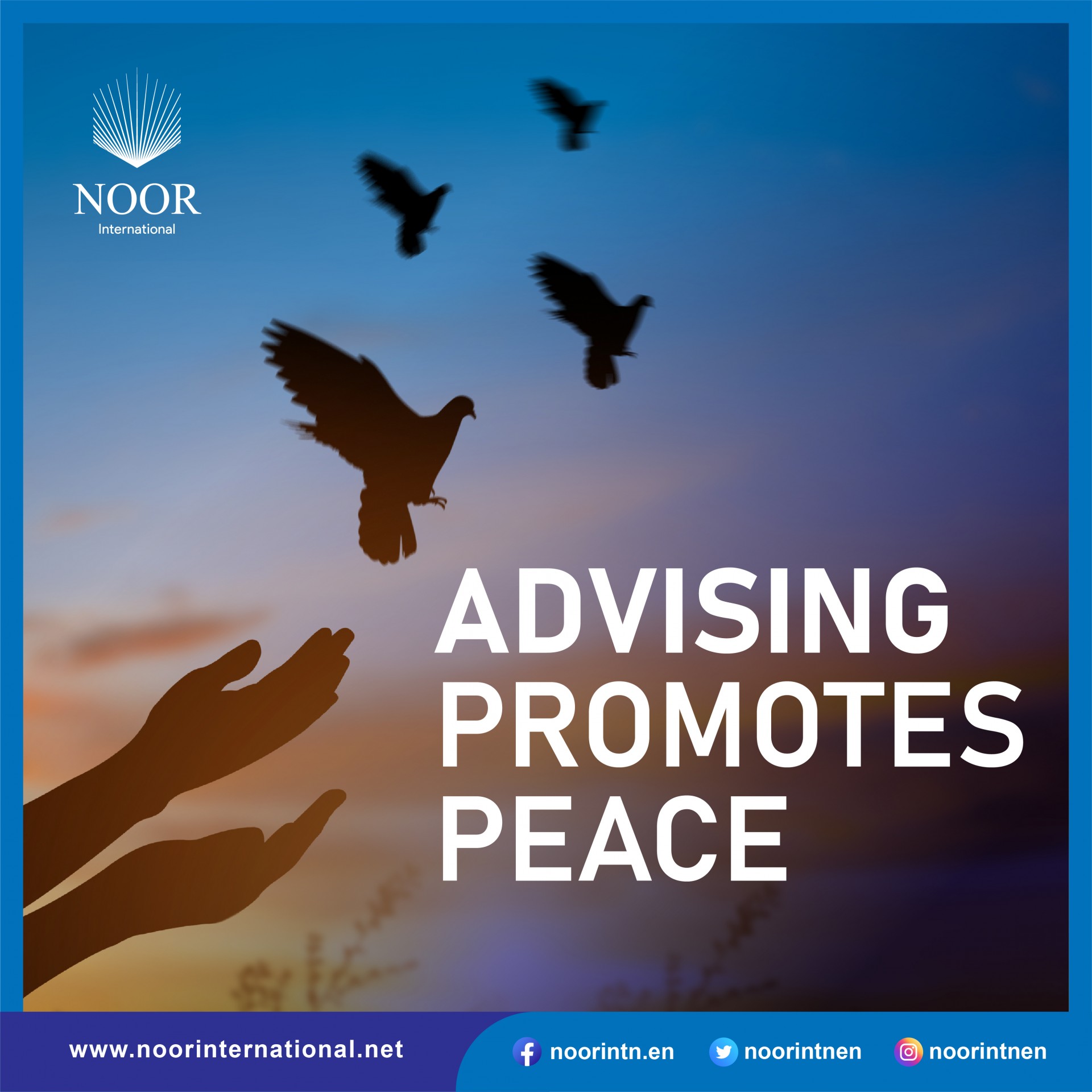 Advising promotes peace
