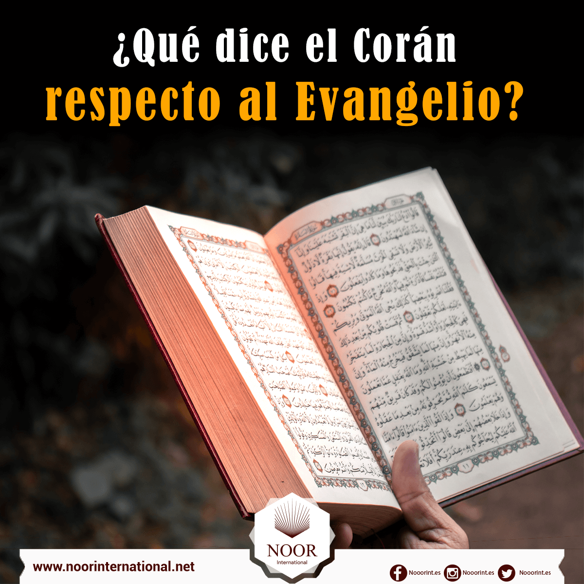 ¿Qué dice el Corán respecto al Evangelio?