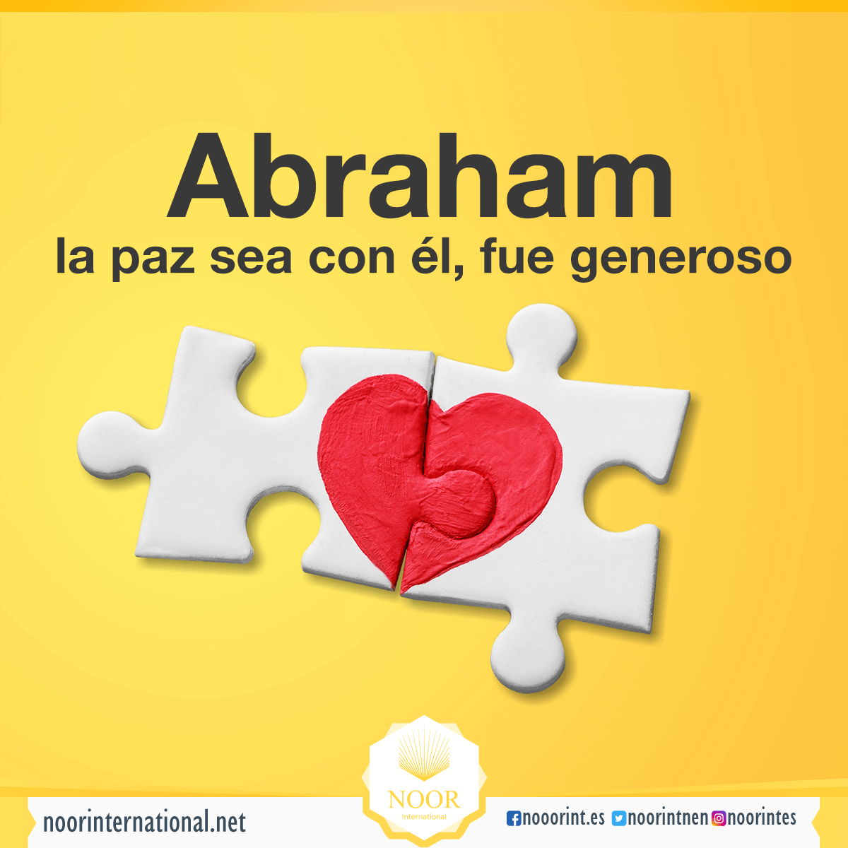 Abraham, la paz sea con él, fue generoso