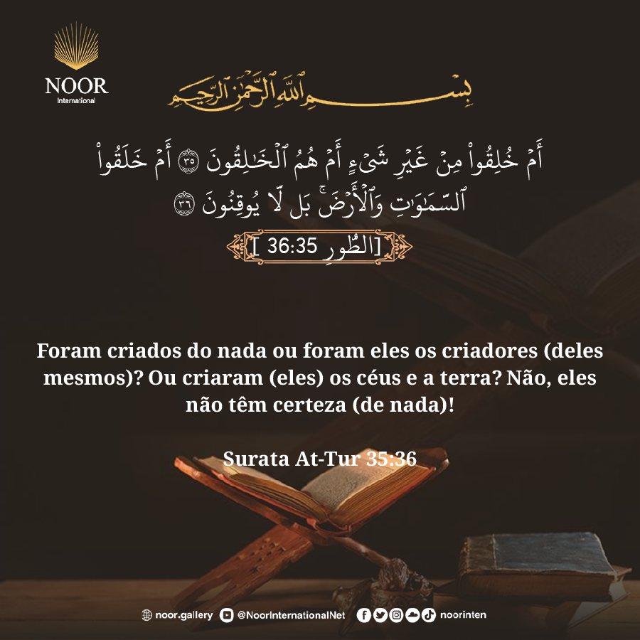 Foram criados do nada ou foram eles os criadores (deles mesmos)?...