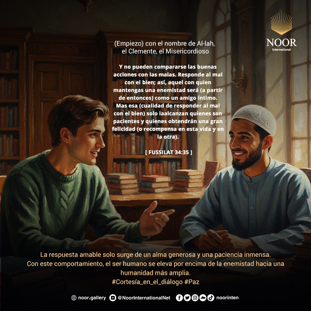 La respuesta amable solo surge de un alma generosa ."