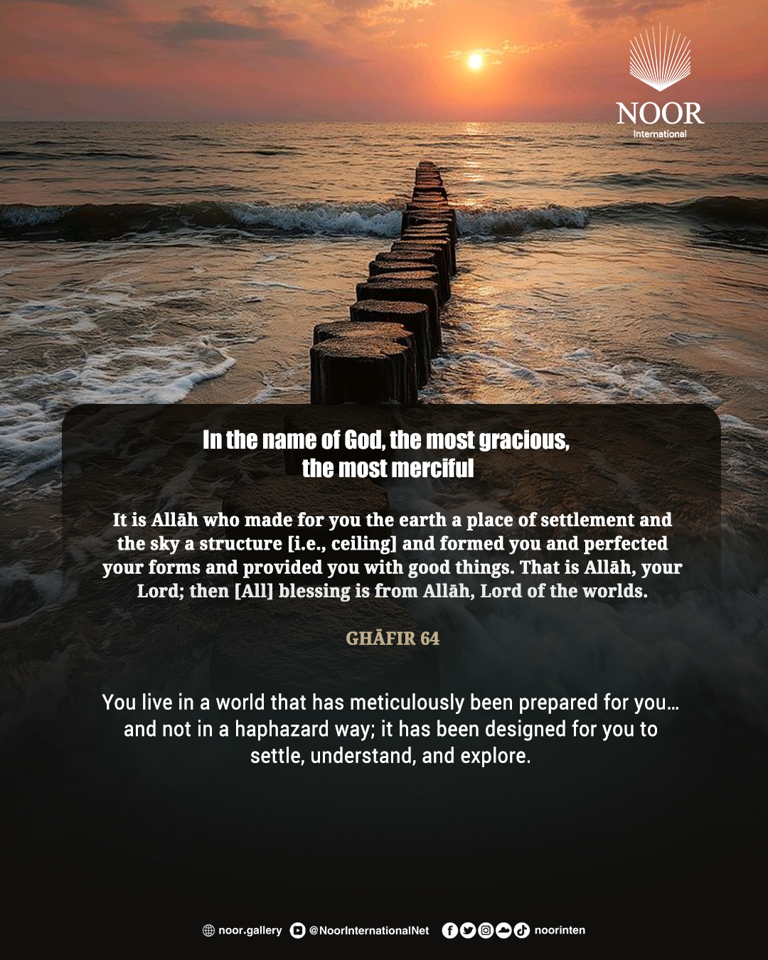 You live in a world that has meticulously been prepared for you…