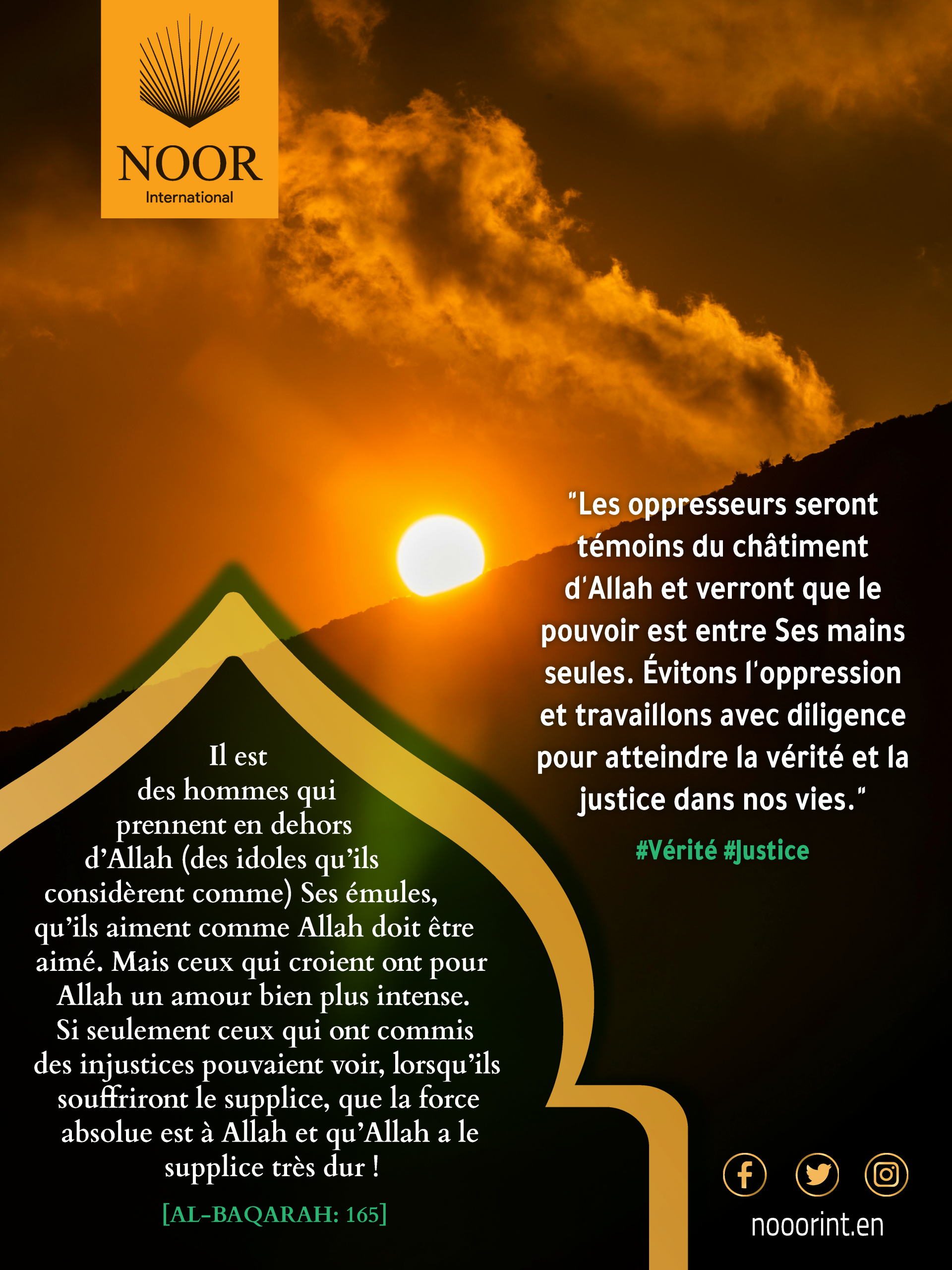 Il est des hommes qui prennent en dehors d’Allah..'