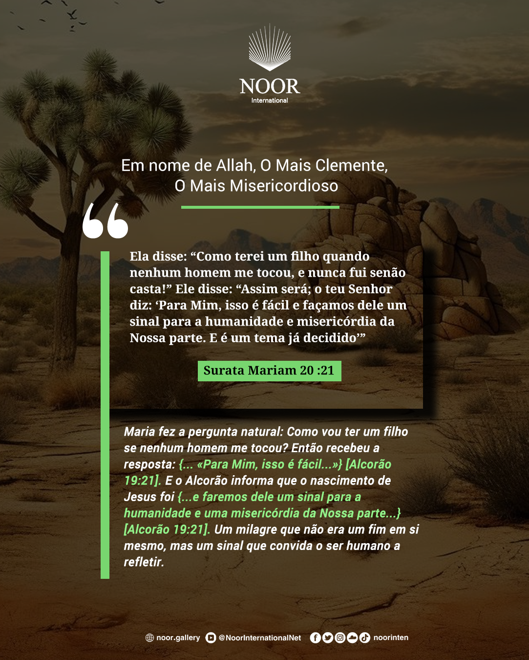 ​Maria fez a pergunta natural: Como vou ter um filho."
