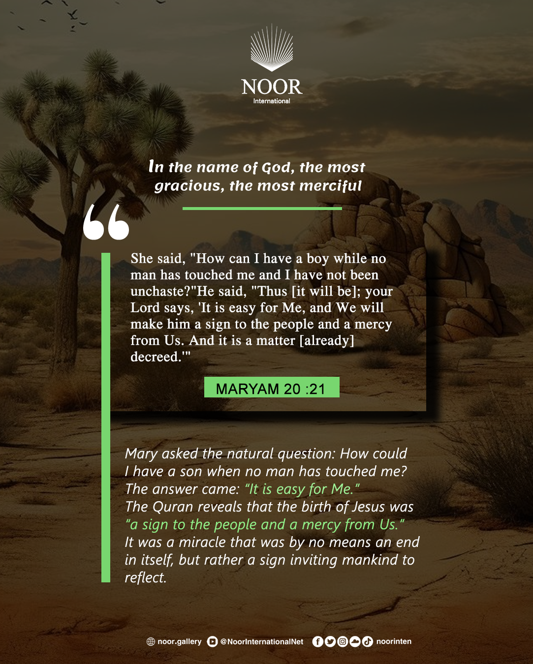Mary asked the natural question: "