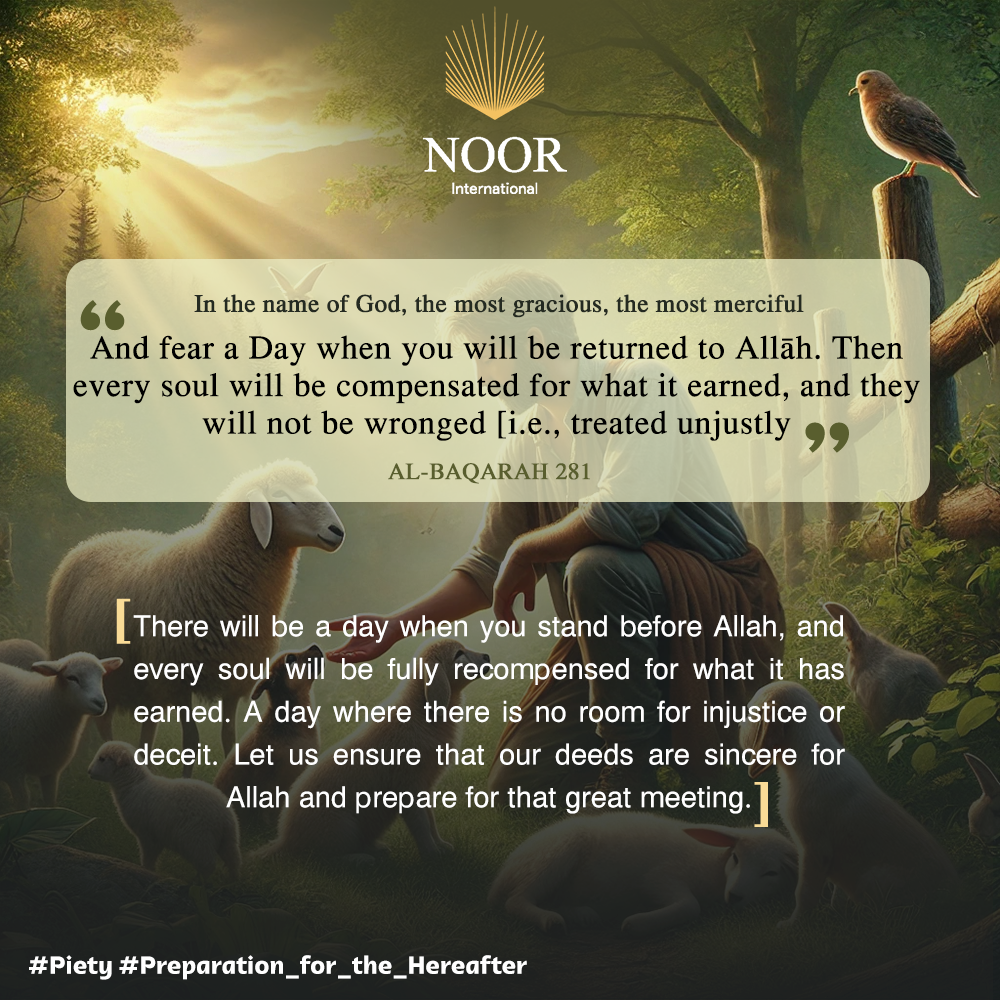 There will be a day when you stand before Allah,..'