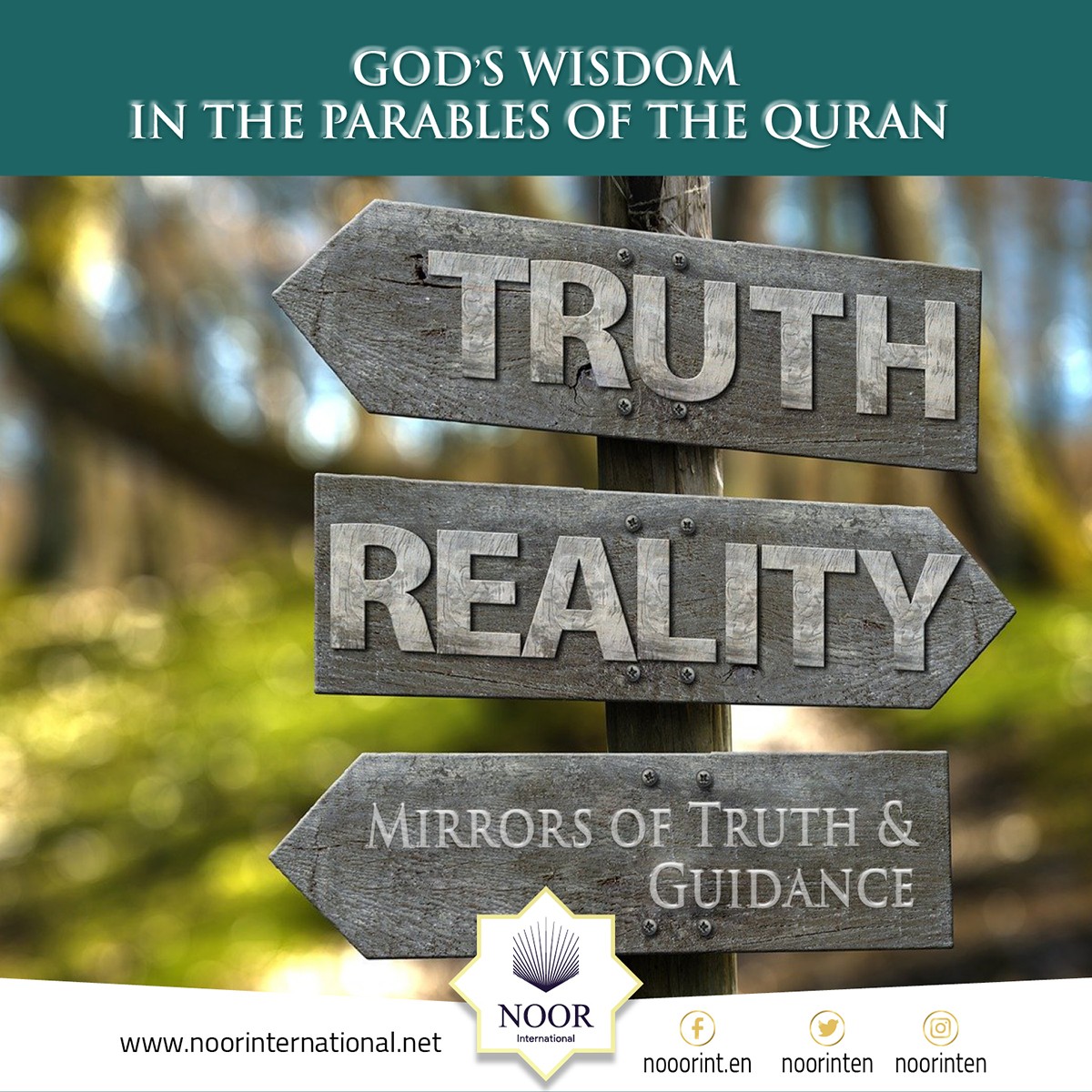 God's wisdom in the parables of the Quran: Explore, reflect, and be guided."