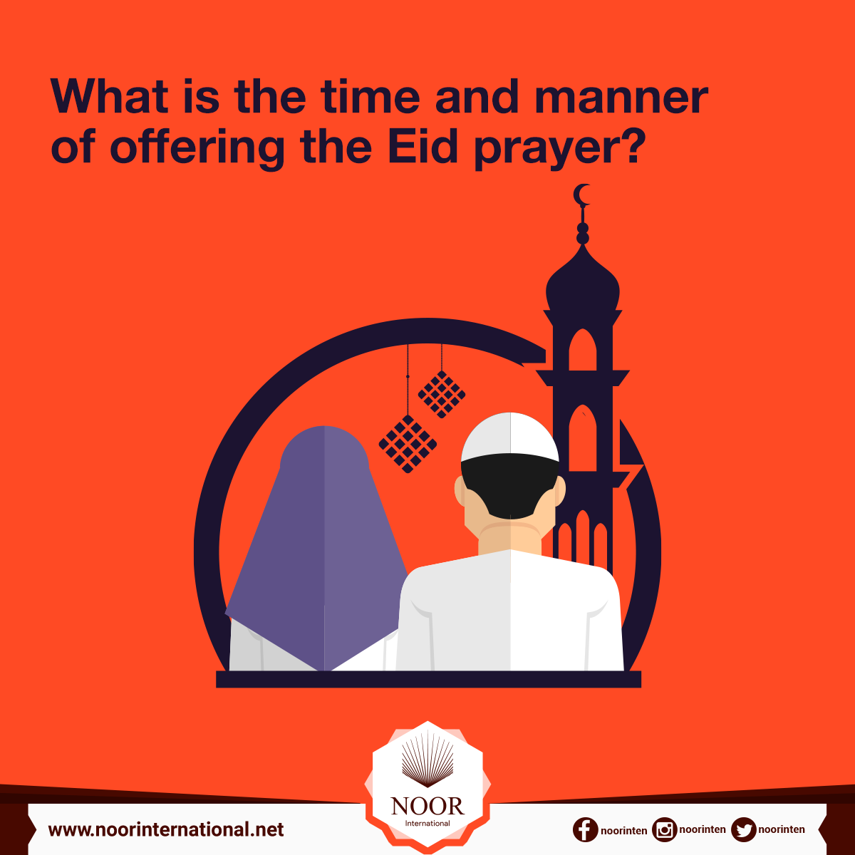 What is the time and manner of offering the Eid prayer?
