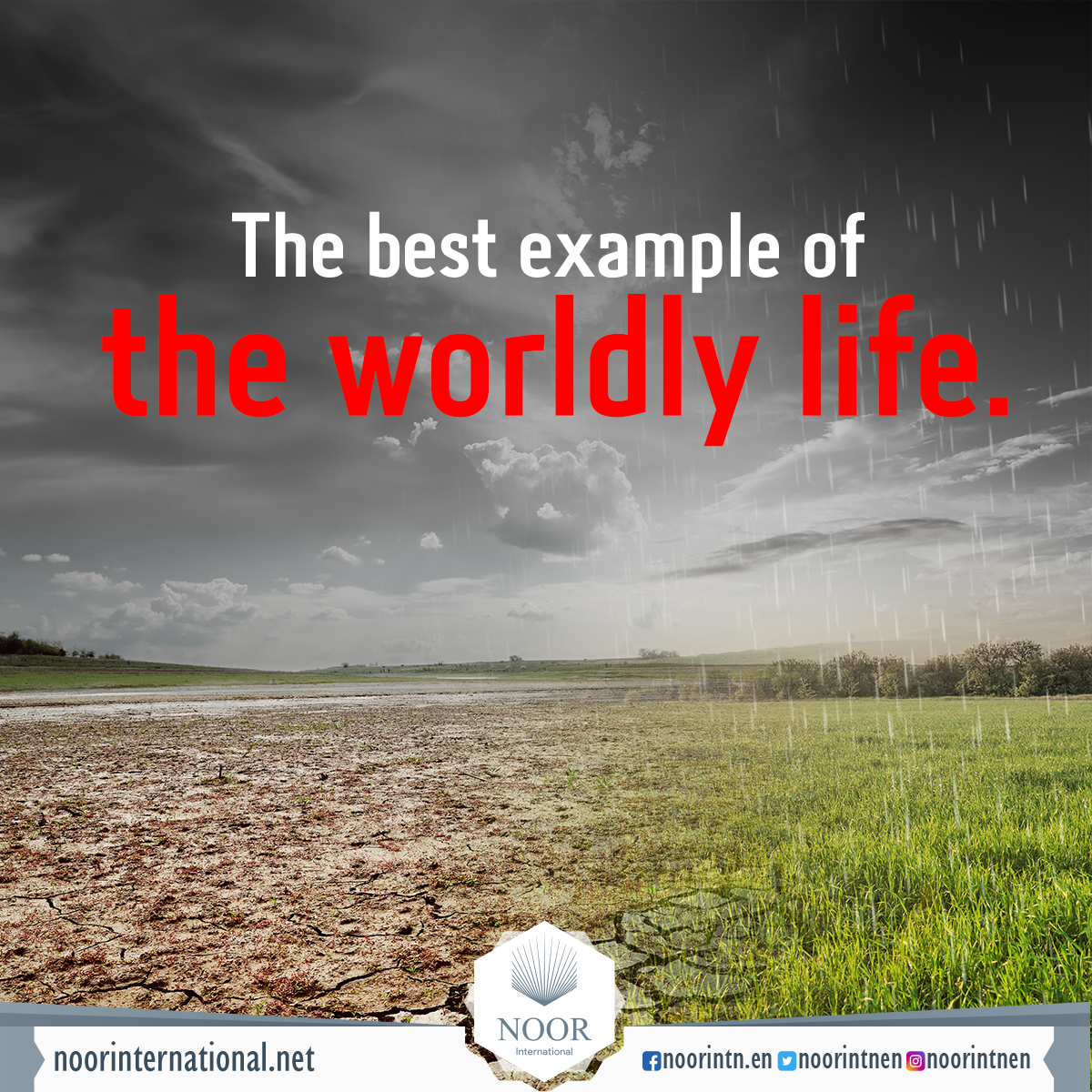 The best example of the worldly life.