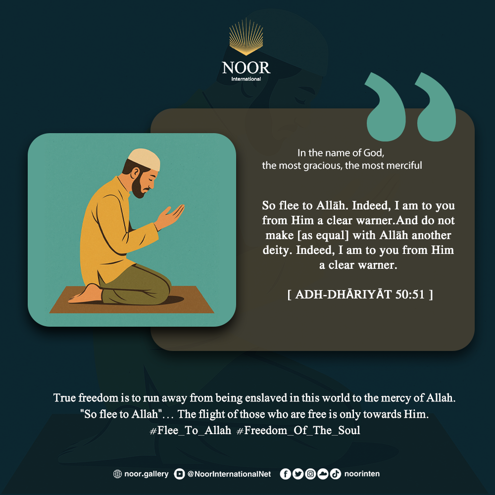 True freedom is to run away from being enslaved in this world ."