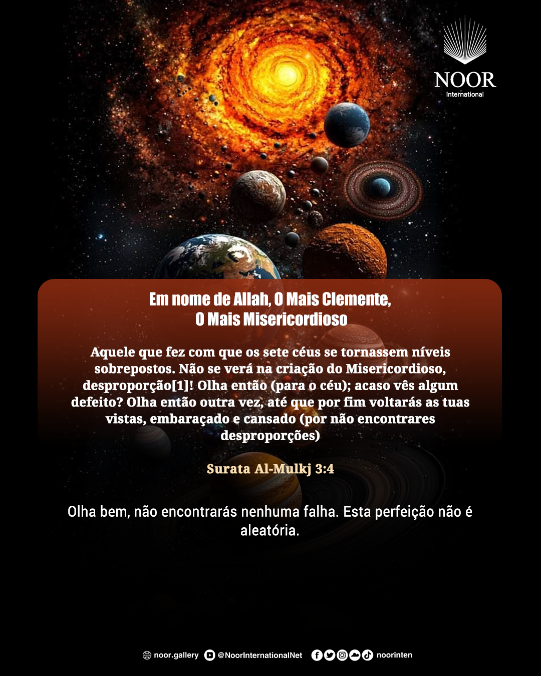 Olha bem, não encontrarás nenhuma falha.
