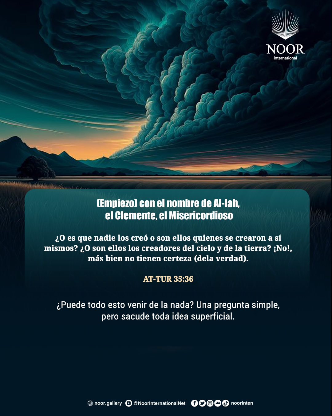 ¿Puede todo esto venir de la nada? Una pregunta simple,