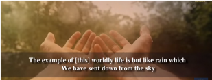 The best example of the worldly life