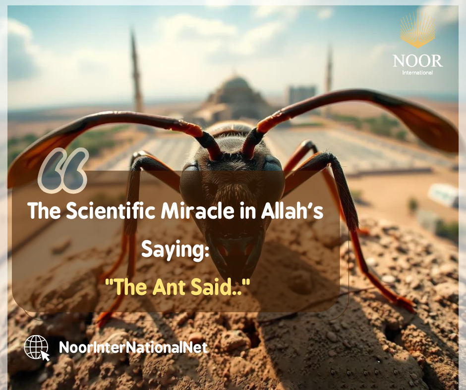 The Scientific Miracle in Allah's Saying: "The Ant Said.."