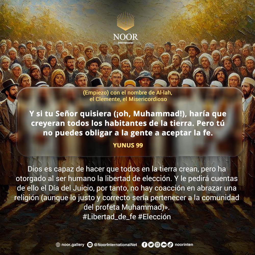 «Dios no obliga a la gente a creer, sino que les deja