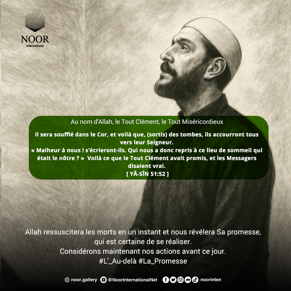 Allah ressuscitera les morts en un instant et nous révélera."